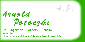 arnold potoczki business card